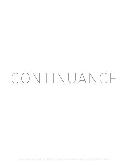 Continuance book cover