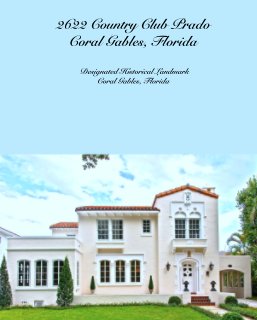 2622 Country Club Prado
Coral Gables, Florida book cover