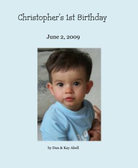 Christopher's 1st Birthday book cover