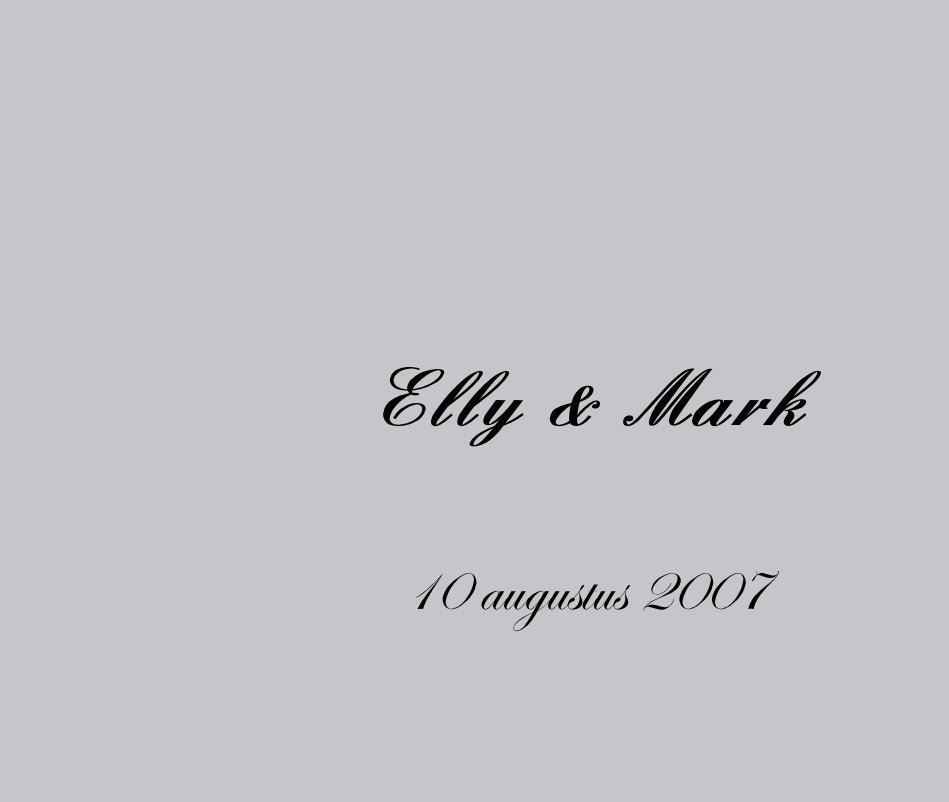 Bekijk Elly & Mark op jorner