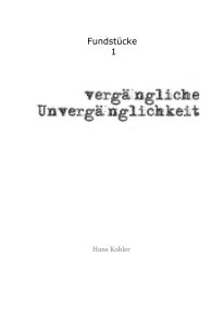 Fundstücke 1 book cover