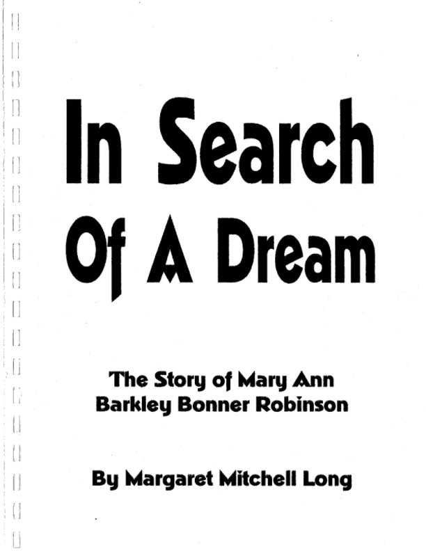View In Search of a Dream by Margaret Mitchell Long