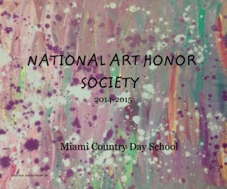 NATIONAL ART HONOR SOCIETY 2014-2015 book cover