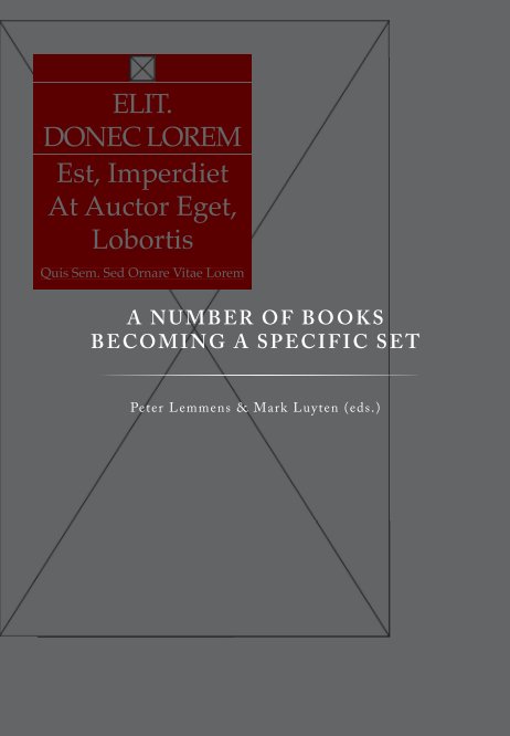 View A number of books becoming a specific set (Jun 2015) by Peter Lemmens & Mark Luyten (eds.)