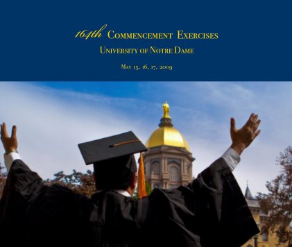 164th Commencement Exercises University of Notre Dame book cover