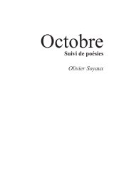 Octobre book cover
