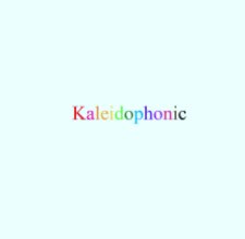 Kaleidophonic book cover