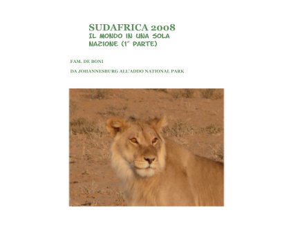 SUDAFRICA 2008 Il mondo in una sola nazione (1Â° parte) book cover