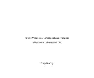 Urban Vacancies, Retrospect and Prospect book cover