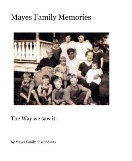 Mayes Family Memories book cover