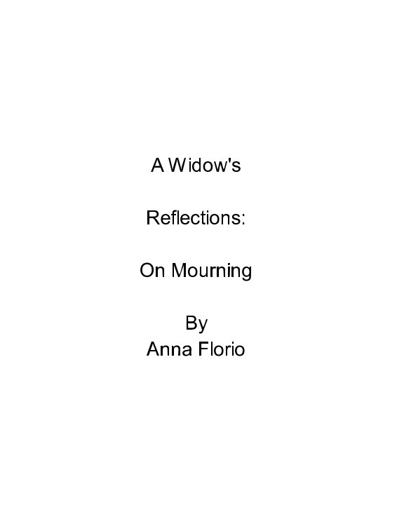 Bekijk A Widow's Reflection's op Anna Florio