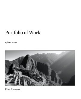Portfolio of Work book cover