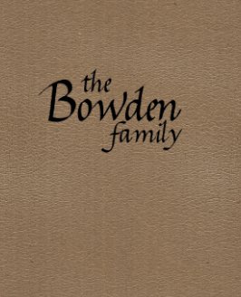 Bowden Family Lineage book cover