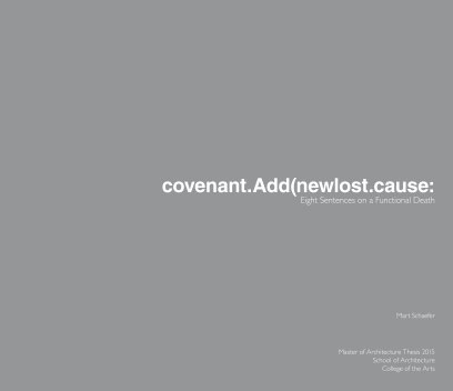 covenant.Add(newlost.cause: Eight Sentences on a Functional Death book cover