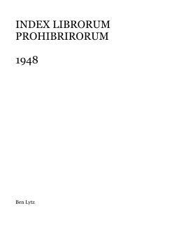 INDEX LIBRORUM PROHIBRIRORUM1948 book cover