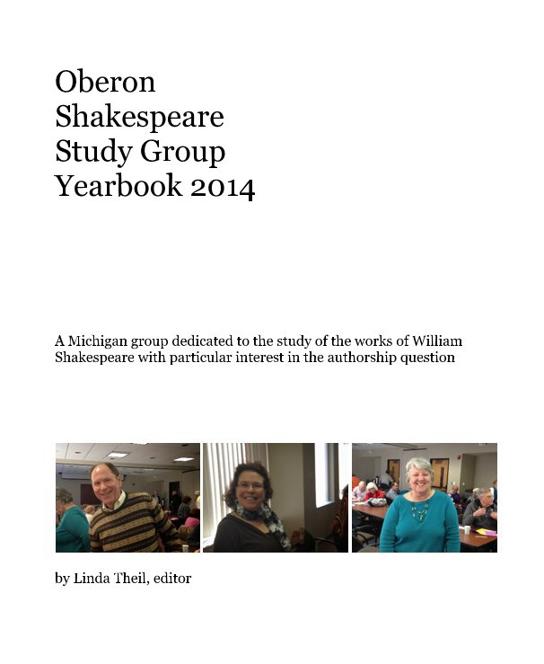 Ver Oberon Shakespeare Study Group Yearbook 2014 por Linda Theil, editor