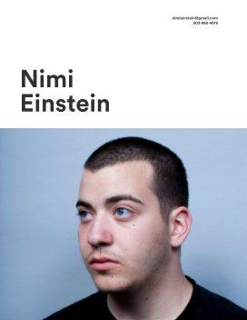 Nimi Einstein Portfolio june 2015 book cover