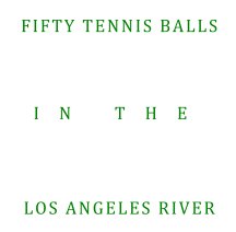 FIFTY TENNIS BALLS IN THE LOS ANGELES RIVER book cover
