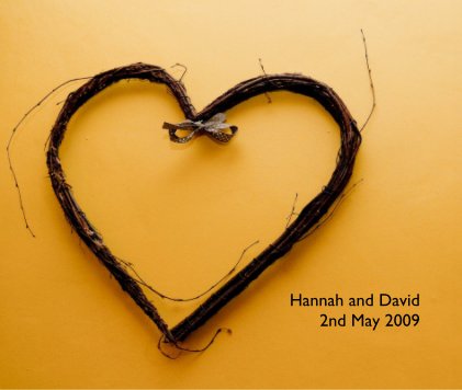 Hannah and David 2nd May 2009 book cover