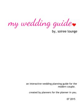 my wedding guide book cover