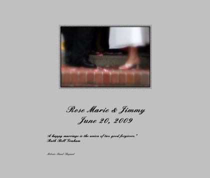 Rose Marie & Jimmy June 20, 2009 book cover