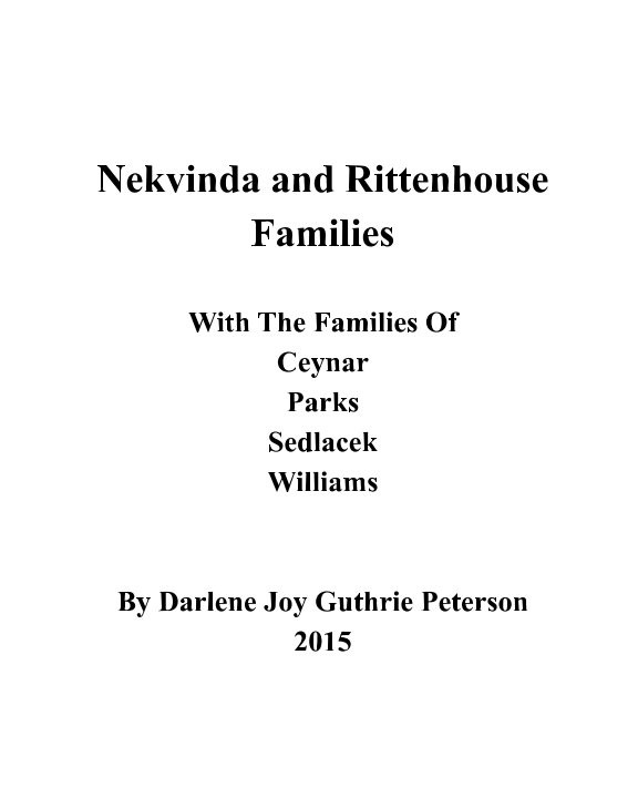 Ver Nekvinda/Rittenhouse por Darlene Joy Guthrie Peterson