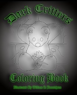 Dark Critters Coloring Book book cover