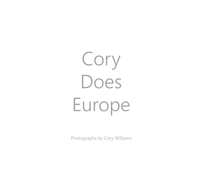 Bekijk Cory Does Europe op Cory Williams
