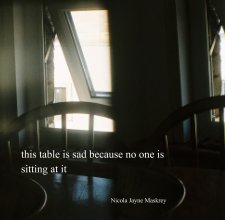 this table is sad because no one is sitting at it book cover