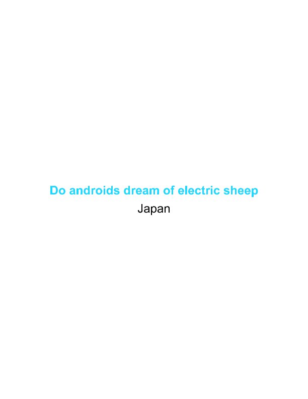 View Do androids dream of electric sheep by VINCENT NOGUEIRA