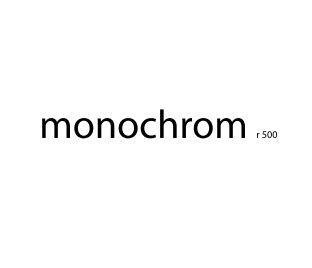 monochrom r-500 book cover