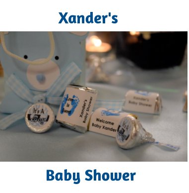 Xander's baby shower book cover