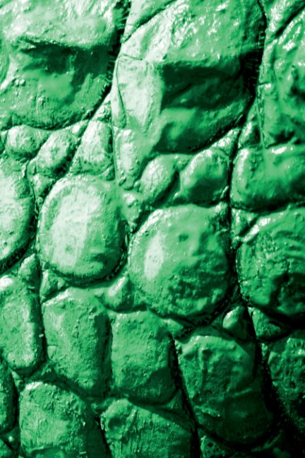View Alive! crocodile skin - Emerald duotone - Photo Art Notebooks by Eva-Lotta Jansson (6 x 9 series) by Eva-Lotta Jansson