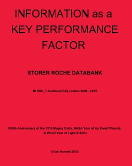 INFORMATION as a KEY PERFORMANCE FACTOR book cover