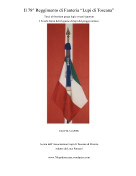 78° Reggimento Lupi di Toscana, dal dopoguerra allo scioglimento. 3v book cover