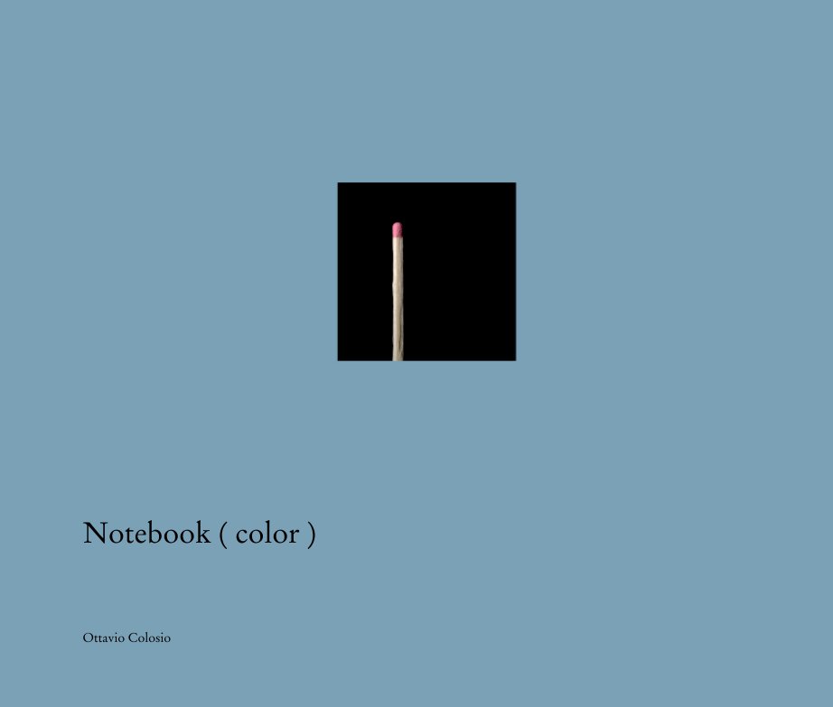 View Notebook ( color ) by Ottavio Colosio