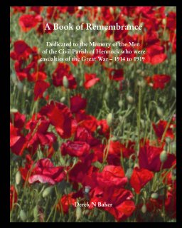 WW1 Hennock Book of Remembrance book cover