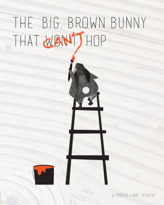 Ver The Big, Brown Bunny that Can't/Won't Hop (8x10) por Monica Laake Beavers