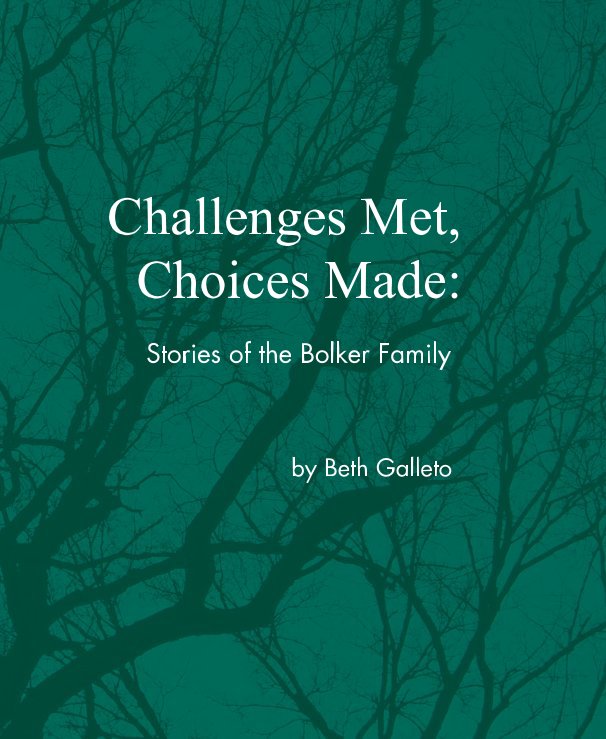 View Challenges Met, Choices Made by Beth Galleto
