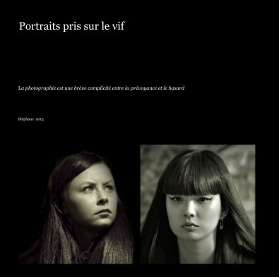 Portraits pris sur le vif book cover
