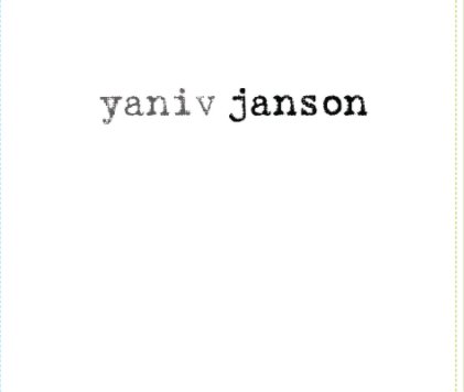 Yaniv Janson book cover