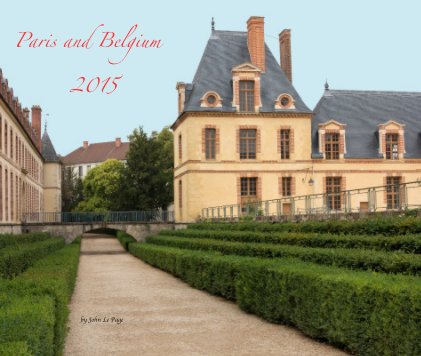 Paris and Belgium 2015 book cover