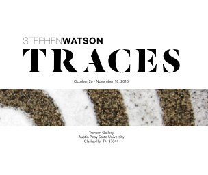 Stephen Watson: Traces - softcover book cover