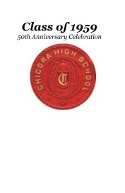 Class of 1959 50th Anniversary Celebration book cover