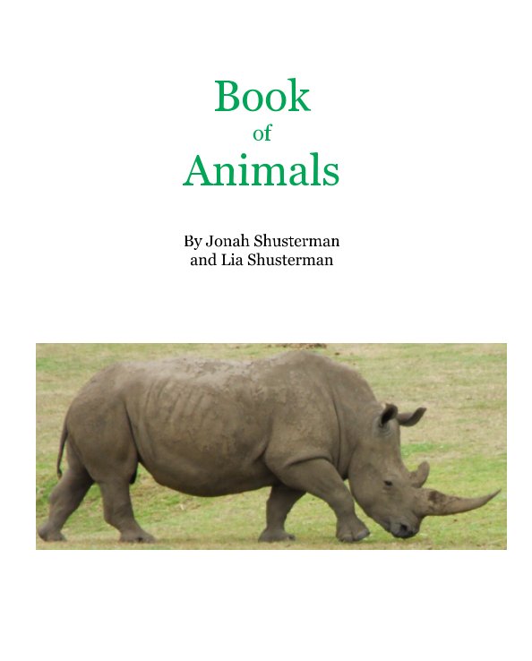 View Book of Animals by Jonah Shusterman, Lia Shusterman