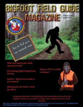 Bigfoot Field Guide January 2012 book cover