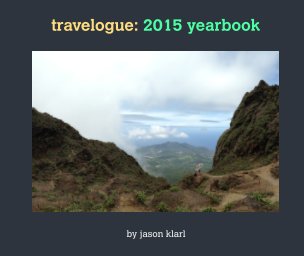 travelogue: 2015 yearbook book cover