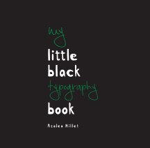 My little black typography book book cover