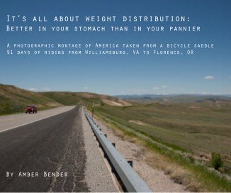 It’s all about weight distribution: Better in your stomach than in your pannier book cover
