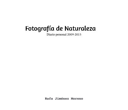 Fotografia de Naturaleza book cover